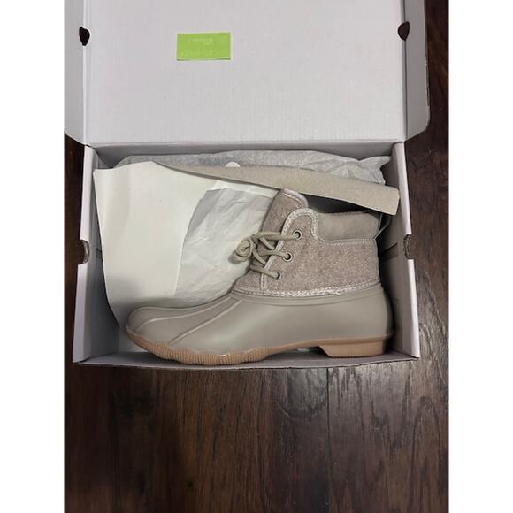 Gypsy Jazz Women's Duck Boots size 6 New Ankle Booties Lace Up Quilted Design - Picture 3 of 5